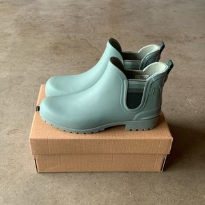 Keds Rowan Waterproof Aqua Blue Rubber Ankle Chelsea Style Boots 11 Womens